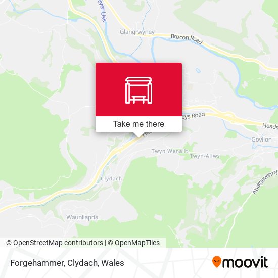 Forgehammer, Clydach map