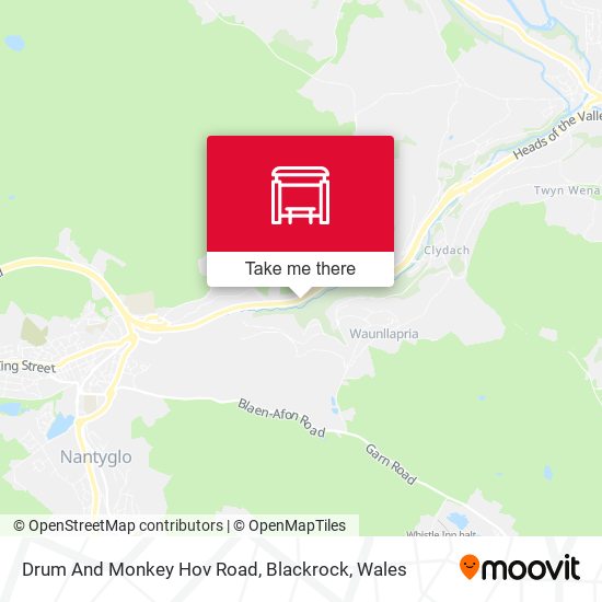 Drum And Monkey Hov Road, Blackrock map