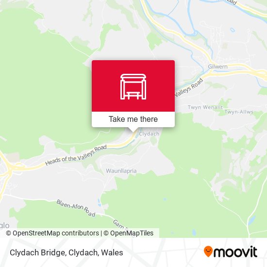 Clydach Bridge, Clydach map