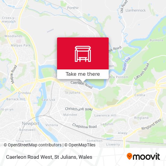 Caerleon Road West, St Julians map