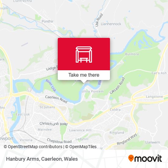 Hanbury Arms, Caerleon map