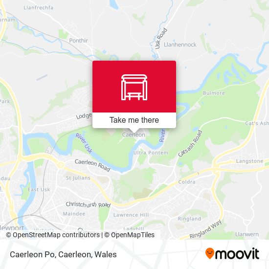 Caerleon Po, Caerleon map