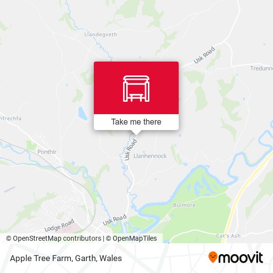 Apple Tree Farm, Garth map