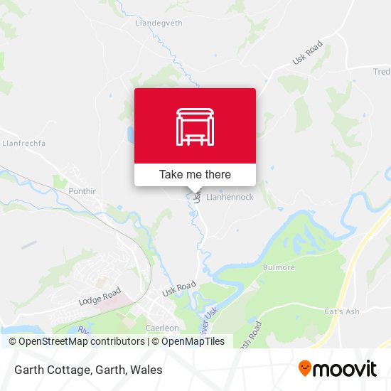 Garth Cottage, Garth map