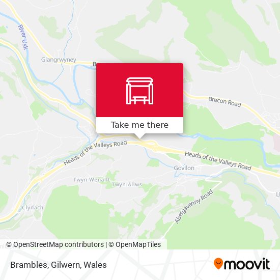 Brambles, Gilwern map