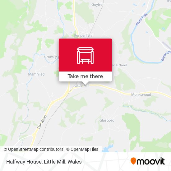 Halfway House, Little Mill map