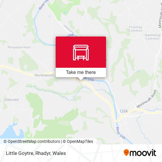Little Goytre, Rhadyr map