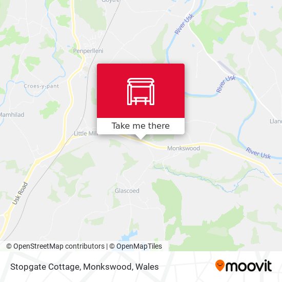 Stopgate Cottage, Monkswood map