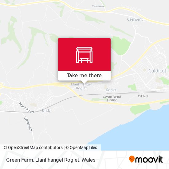 Green Farm, Llanfihangel Rogiet map