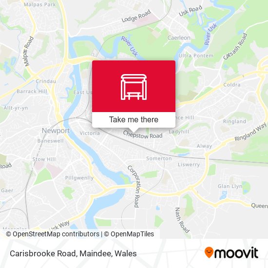 Carisbrooke Road, Maindee map