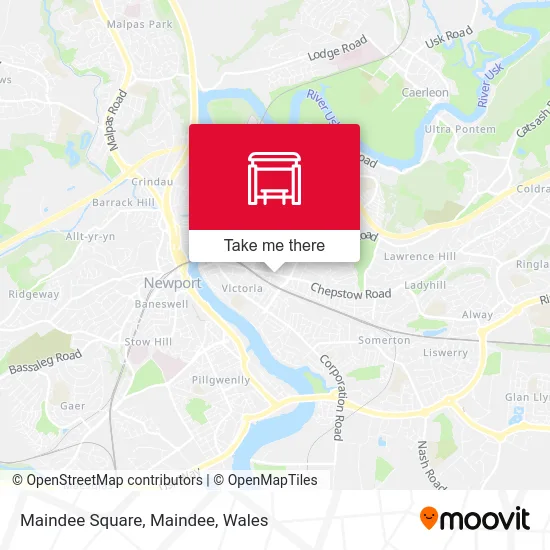 Maindee Square, Maindee map