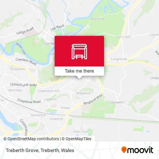 Treberth Grove, Treberth map