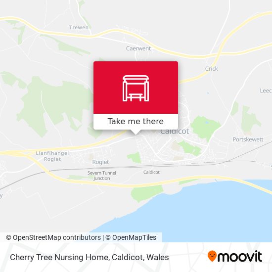 Cherry Tree Nursing Home, Caldicot map