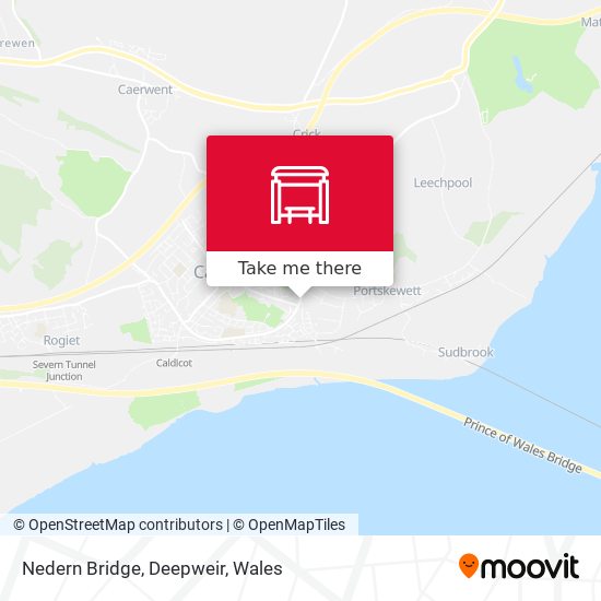 Nedern Bridge, Deepweir map