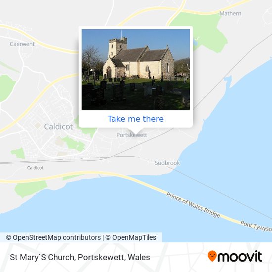 St Mary`S Church, Portskewett map