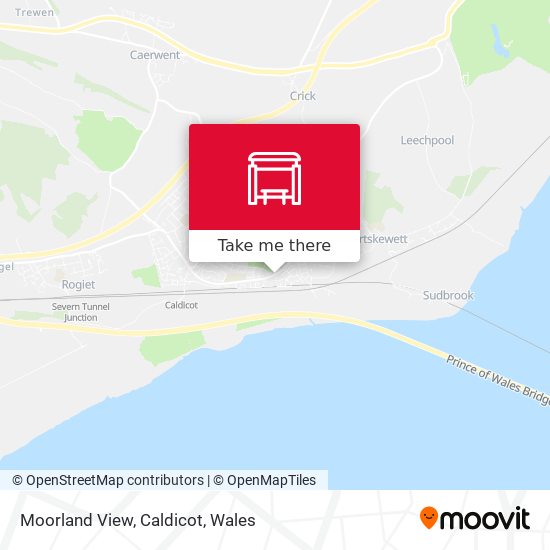 Moorland View, Caldicot map