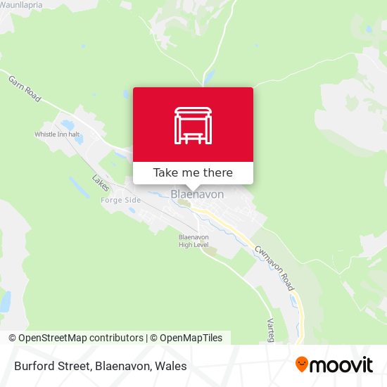 Burford Street, Blaenavon map