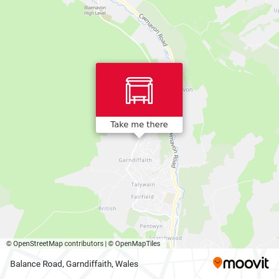 Balance Road, Garndiffaith map