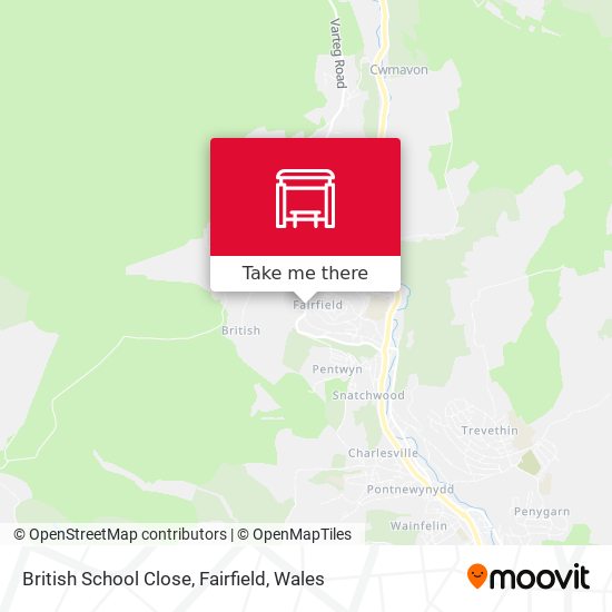 British School Close, Fairfield map