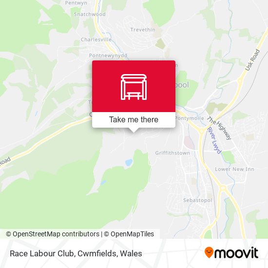Race Labour Club, Cwmfields map