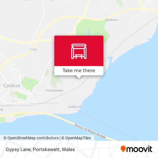 Gypsy Lane, Portskewett map
