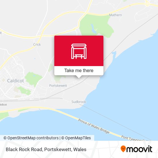 Black Rock Road, Portskewett map