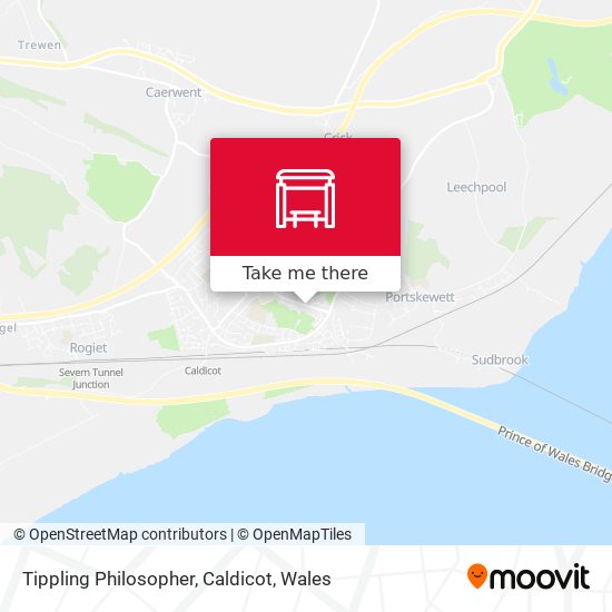 Tippling Philosopher, Caldicot map
