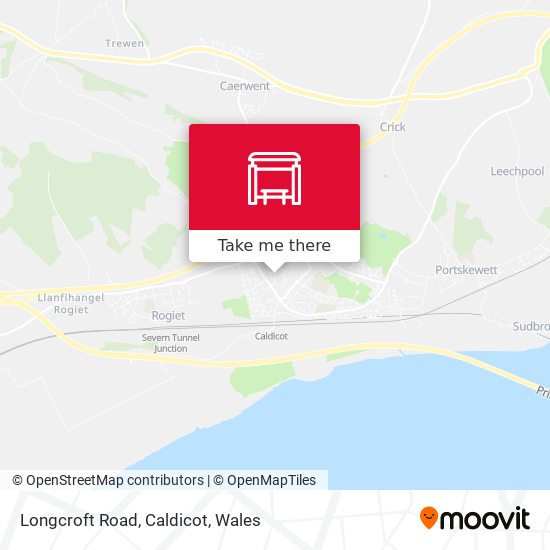 Longcroft Road, Caldicot map