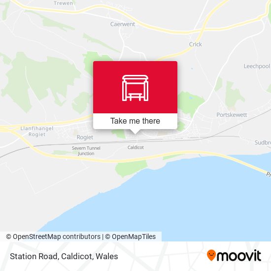 Station Road, Caldicot map
