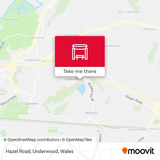Hazel Road, Underwood map