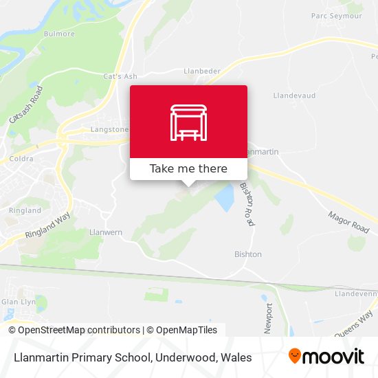 Llanmartin Primary School, Underwood map