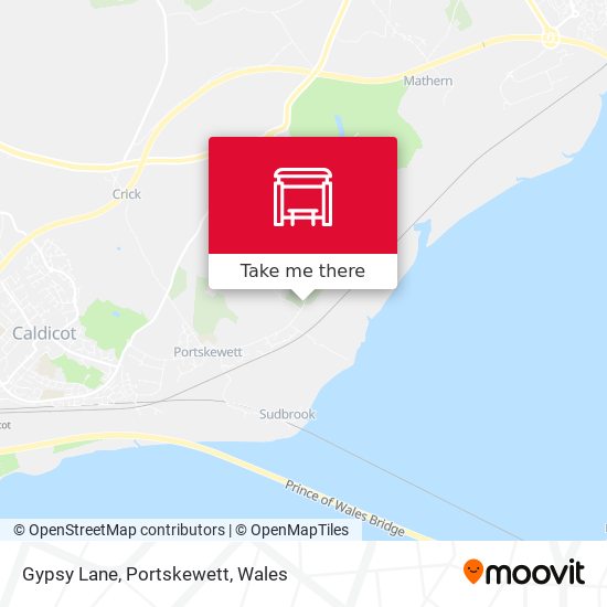 Gypsy Lane, Portskewett map