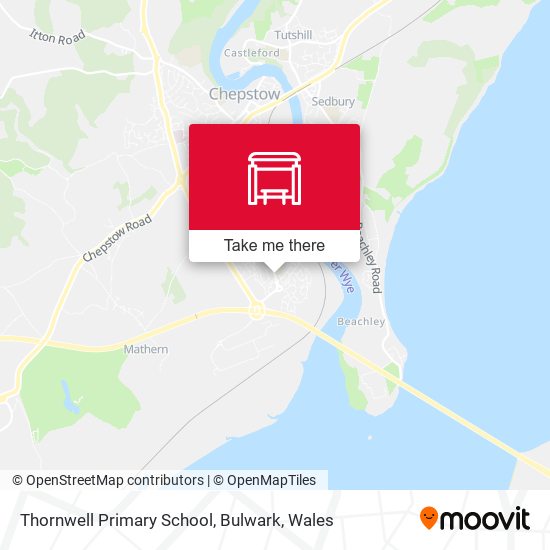 Thornwell Primary School, Bulwark map
