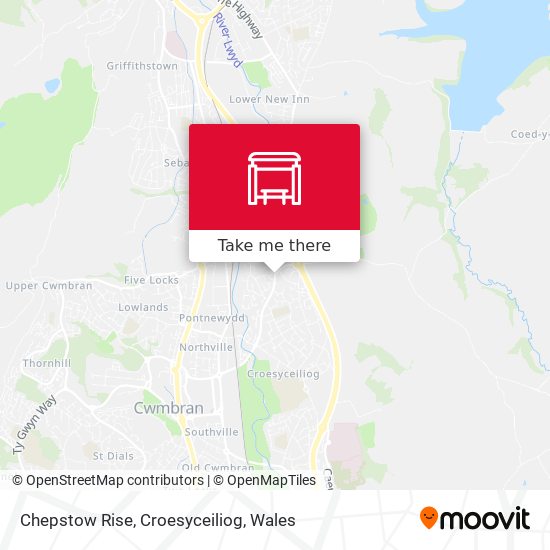 Chepstow Rise, Croesyceiliog map