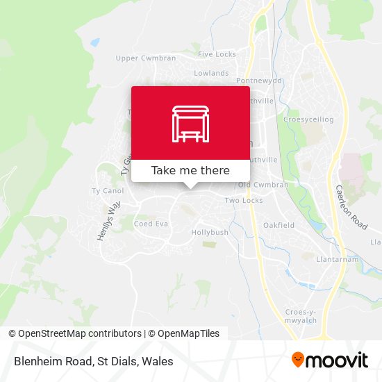 Blenheim Road, St Dials map