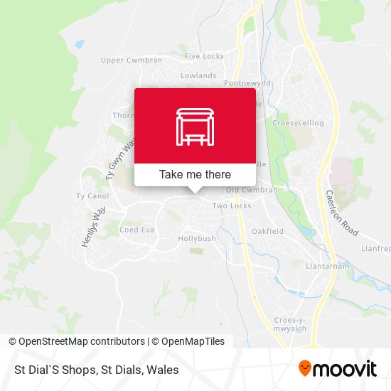 St Dial`S Shops, St Dials map