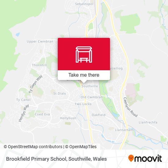Brookfield Primary School, Southville map
