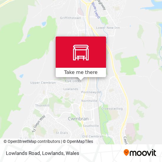 Lowlands Road, Lowlands map