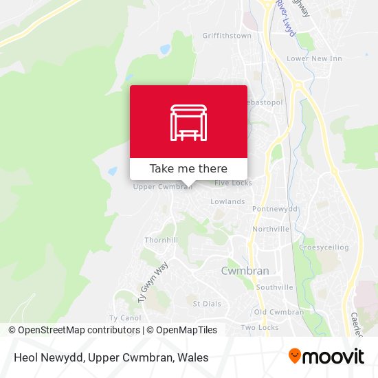 Heol Newydd, Upper Cwmbran map