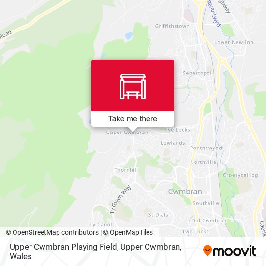 Upper Cwmbran Playing Field, Upper Cwmbran map