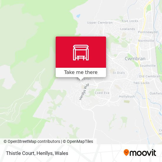 Thistle Court, Henllys map