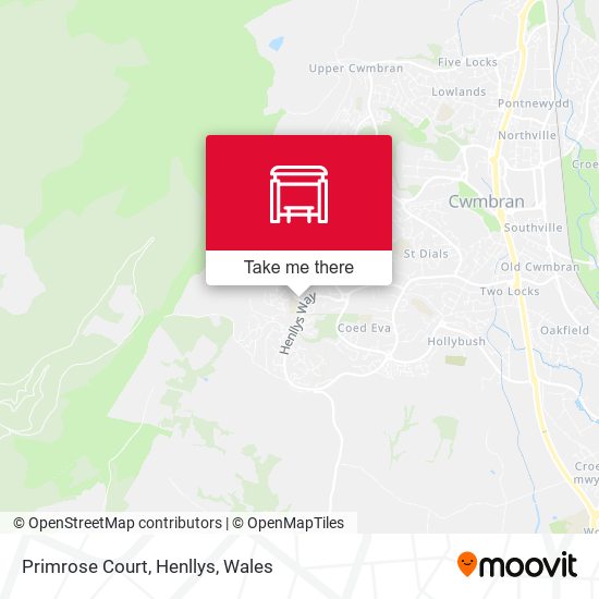 Primrose Court, Henllys map