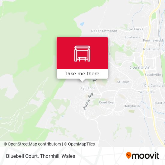 Bluebell Court, Thornhill map
