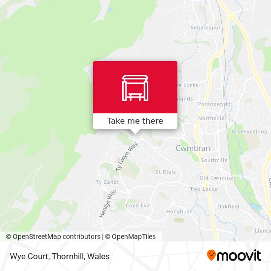 Wye Court, Thornhill map
