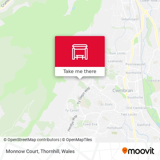 Monnow Court, Thornhill map