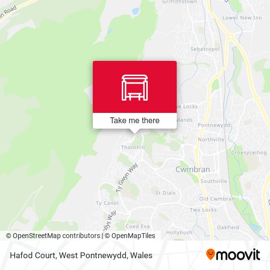 Hafod Court, West Pontnewydd map