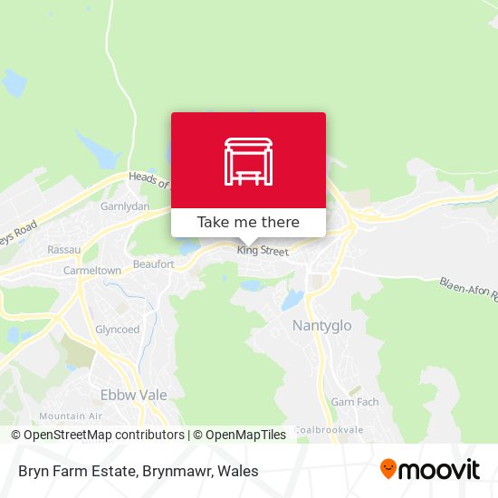 Bryn Farm Estate, Brynmawr map