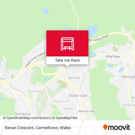 Bevan Crescent, Carmeltown map