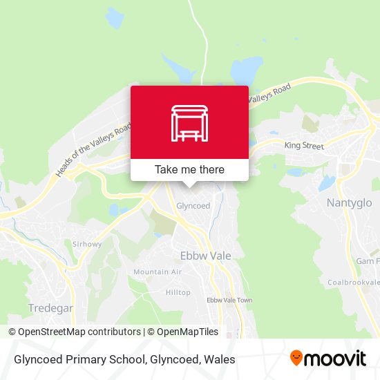 Glyncoed Primary School, Glyncoed map