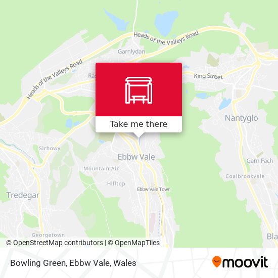 Bowling Green, Ebbw Vale map